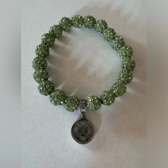Rustic Cuff Lime Green Emerson Beaded Bracelet - Picture 6 of 6